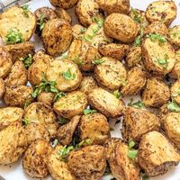 Air fryer Greek Potatoes