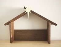 Rustic Handmade Wood Nativity Stable Manger 3 New Colors for a - Etsy