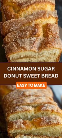 Cinnamon Swirl Donut Bread Recipe: Elevate your baking game with this mouthwatering cinnamon swirl donut bread! Perfect for breakfast or a sweet snack, this recipe combines the warmth of cinnamon with the fluffy texture of donut bread. Easy to make and even easier to enjoy, it's a must-try for any baking enthusiast.