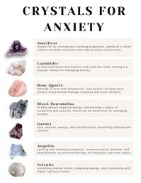 Check out these crystals that are designed to help you with your anxiety and reduce your stress levels. Crystals have different meanings and healing purposes.