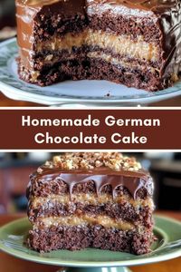 Homemade German Chocolate Cake