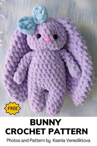 Cute Crochet Bunny Pattern-1 Hour Crochet Projects