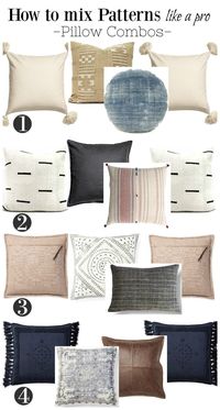 How to pick the Right Pillows! Mixing Pattern Tips #throwpillows #homedecor #homeaccessories #nestingwithgrace