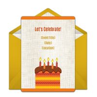 We love this fall-colored free online invitation for any age birthday party. Great digital alternative to DIY paper options!