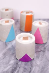 DIY Concrete Candles