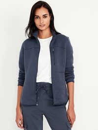 Fleece-Knit Zip Jacket | Old Navy