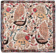 Breathtaking 17th Century Silk Persian Possibly Kashan Textile