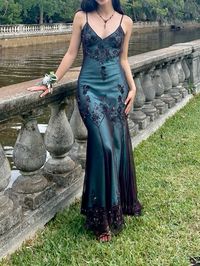 #prom #promdresses #prominspo #beaded #vintagedress #vintagepromdress