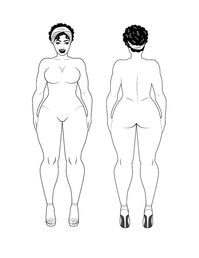 Basic Curvy Croquis front and back