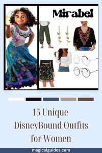 Find this Mirabel outfit and where to purchase the pieces. You can also find 14 other unique Disney bound outfits for women.