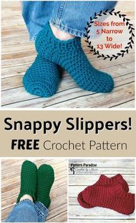 Free crochet pattern for slippers socks booties by pattern-paradise.com #crochet #patternparadisecrochet #slippers #socks #booties