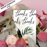 most thankful printable card