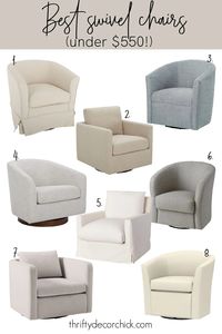 Where to Find Comfy and Pretty Swivel Chairs | Thrifty Decor Chick | Thrifty DIY, Decor and Organizing