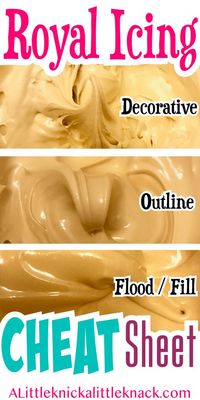 How to prepare the perfect consistencies of royal icing to decorate your cookies. #royalicing