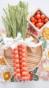 s o p h i e j o n e s on Instagram: “e a s y c a r r o t g i f t 🥕 I saw these clear tubes + orange gumballs at @zurcherspartystore and thought they would make the perfect …”