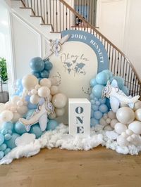 1st Birthday Theme for a Sweet Birthday Boy! Airplane theme for a 1st Birthday Party