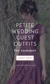 Your search ends here: petite wedding guest dress  Be the best dressed guest at your next nuptials with our easy to follow guide to dressing for your shape during wedding season. At Bomb Petite we have a stylish edit of cute petite dresses that will work for everything from a country barn knees-up to an elegant church wedding. Petite dresses, style tips, trends —BombPetite