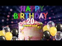 20 March Happy Birthday To You New Song 2024 | Birthday Wishes Song - YouTube