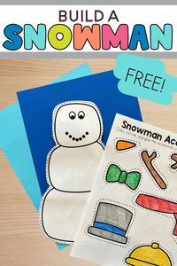 Spark creativity in your classroom with our FREE printable 'Build a Snowman' coloring page! Enjoy the magic of winter as your students bring their snowmen to life by coloring, cutting and assembling. Download the template for free now and start the fun!