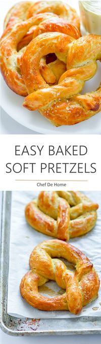 Easy Homemade Soft Pretzels - Homemade soft pretzels with the same pretzel-shop like aroma, soft texture and flavor.. and only a few simple pantry ingredients.