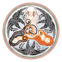 The Morrigan Triple Goddess Celtic Spiral