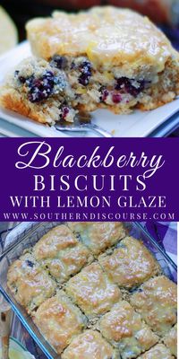 These are no ordinary biscuits! Easy homemade Blackberry Buttermilk Biscuits with a tart lemon glaze adds a whole new level of amazing to your basic breakfast biscuit. Perfect for breakfast, brunch or even for a shortcake type dessert, these berry-loaded homemade biscuits are the something special you’ve been looking for!