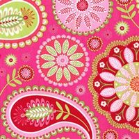 Gypsy Paisley Pink Lime