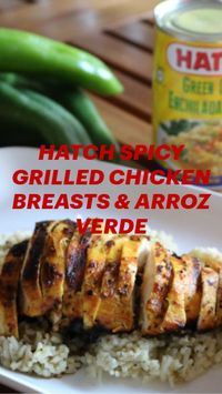 2hr 20min · 6 servings

 

INGREDIENTS

6 medium size boneless chicken breasts, no skin

1 cup Italian dressing

1 (15 ounce) can Hatch Green Chile Enchilada Sauce

Salt and Pepper to taste
 • 
 • INGREDIENTS

2 cups long grain white rice

1 can (15 ounce) Hatch Green Chile Enchilada Sauce

3 cups water

2 tablespoons olive oil

1 teaspoon salt

1/2 teaspoon cumin

1/2 teaspoon garlic powder

1/2 cup finely chopped cilantro leaves

1/2 cup finely chopped parsley leaves

Cilantro leaves for garnish

