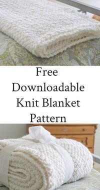 Instructions and a quick video showing how to make this DIY Knit Blanket using the Diagonal Basketweave Stitch, perfect for your home or gifting. Printable PDF included. #DIY #Knitting #KnitThrow #BasketWeave #Blankets