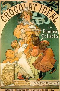 ART NOUVEAU *2X3 FRIDGE MAGNET* MODERN STYLE FRENCH POSTER ADVERTISEMANT WOMAN #Unbranded #Retro #AllOccasions