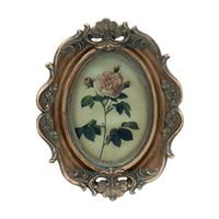 PRICES MAY VARY. ELEGANT EUROPEAN DESIGN: Special vintage oval appearance with perfect details. This decorative frame will light your room and makes your room very elegant. The lovely frame gives an old world touch of charm, and fits well for the older pictures. HIGHEST QUALITY MATERIAL: This antique look picture frame is made of high quality environmental resin, includes black velvet backing. Excellent hand crafted. Nice heavy for its size. Sturdy glass front gives a clear view of your picture