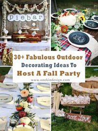 30+ Fabulous Outdoor Decorating Ideas to Host a Fall Party