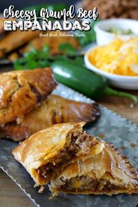 These cheesy ground beef empanadas are full of deliciously seasoned ground beef, loaded with two types of cheese and then baked to perfection. The flaky pie crust that surrounds the meat and cheese is so flaky and golden brown. This delicious cheesy ground beef empanada recipe is one I’ve been meaning to share with you...Read More