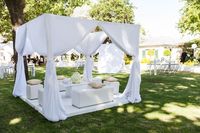 VIP CABANA 10'X10'XH8' open ceiling CABANA RENTALS GAZEBO RENTALS