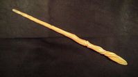 Hand Carved Larch wood wand by HartsWoodworks.com #hartswoodworks #wands #magicwands #magic #harrypotter #harrypotterwands #HPfan #masterwandmaker #woodworking #woodwand #wand #forsale