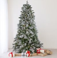 This gorgeous tree is sure to make your holiday season merry and bright. Its clear, incandescent lights are sure to light up not only the branches of this tree but also your home decor. Your family and friends will be delighted to see this durable and timeless addition to your holiday decor.