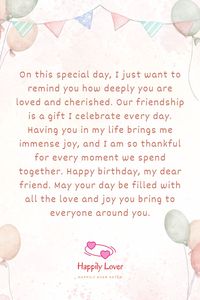 Heart touching birthday letters to best friend will make them feel cherished, loved, and truly special. Birthdays are the opportunity to touch the soul, and celebrating your best friend’s big day is a chance to express your love, appreciation, and gratitude for the incredible bond you share.