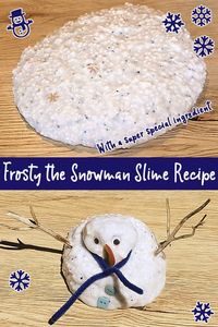 Make Frosty the Snowman with this super cool snow slime recipe. Check out the secret ingredient!