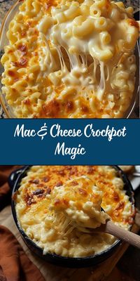 This Crockpot Mac & Cheese is creamy, cheesy, and magically easy! With no need for pre-boiling the pasta, this recipe is perfect for weeknights, potlucks, or any occasion where you want a comforting, hands-off meal.