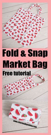 fold and snap tote bag | Charmed By Ashley