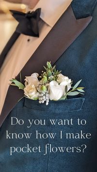 Rebecca Hobbs Floral Design |Cotswold Florist | The latest trend for the guys, pocket flowers! A simple fool proof way to wear flowers. See how I make mine, easy and practical. Save for… | Instagram