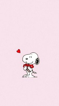 Valentines day snoopy charlie brown iphone android lockscreen wallpaper background aesthetic nostaglic pink red hearts cute