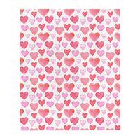 Hearts - Throw Blanket, soft, Valentines day, girls, kids, teens, love, gift, pink, red, white, cute, best