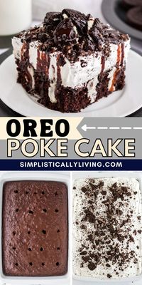 Feb 22, 2024 - Oreo Poke Cake is a delicious and chocolatey treat to make when you're craving something sweet. This Oreo dessert is layered with chocolate cake, Oreo