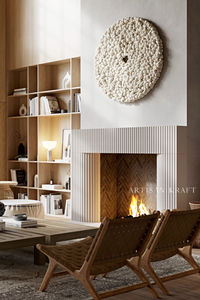 Reeded Fireplace Surround in Limestone Cast by Artisan Kraft. Shop our link below for more Fluted fireplace surrounds.