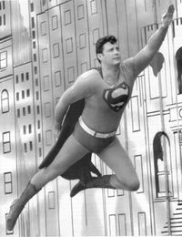 Bob Holiday as Superman on Broadway