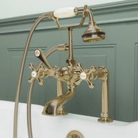 Mason Hill Collection Clawfoot Tub Deck Mount English Telephone Faucet with Handshower