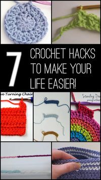 How many of these crochet hacks have you tried? Each of these tips will solve a common crochet problem and make your life a little easier!  • The Invisible Join  • Standing Double Crochet  • The Magic Circle  • Foundation Stitches  • Alternative Turning Chain  • Foundation Chain Error Fix  • The Russian Join  To access full tutorials for each method, go to the site of the designer listed on each slide. Or, visit Cute As A Button Crochet & Craft for the round up with links to each method.