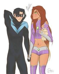 Nightwing and Starfire