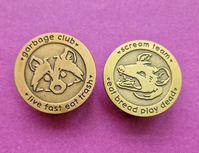 Trash Troupe Raccoon and Possum Enamel Pins Garbage Club - Etsy Netherlands